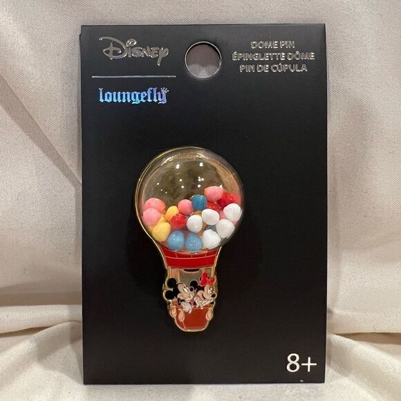 Loungefly X Disney Mickey & Minnie Mouse Hot Air Balloon Enamel Pin NWT 🎈 - Picture 3 of 5